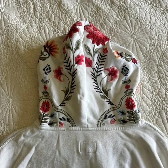Driftwood Embroidered Teddy Zip-up Hoodie - Picture 4 of 5